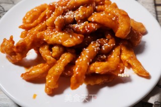 零基础简单改良版糖醋里脊㊙️（鸡肉）家常菜宴客菜孩子最爱????的做法步骤：16