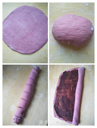 苋菜面豆沙卷的做法步骤：3