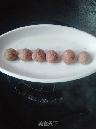 清蒸莲藕肉丸的做法步骤：9