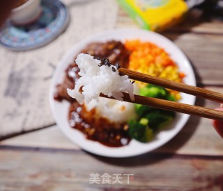 低脂低热量黑胡椒牛肉盖浇饭㊙️黑椒牛肉饭的做法步骤：10