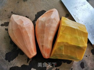 忆苦思甜地瓜菜的做法步骤：3
