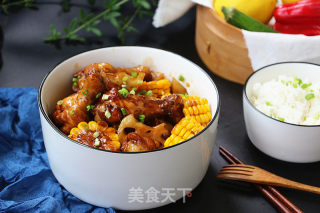 莲藕玉米炖鸡翅根的做法步骤：10
