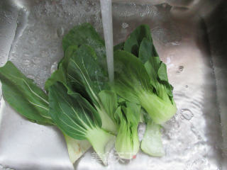 青菜花色年糕的做法步骤：2
