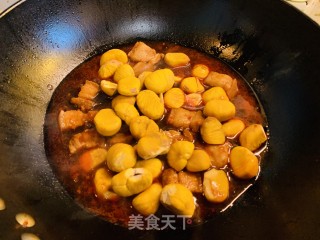 火麻仁板栗烧肉的做法步骤：5