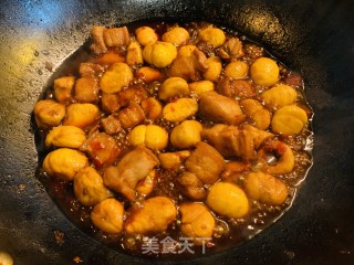 火麻仁板栗烧肉的做法步骤：6