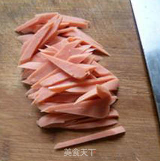 火腿肠青菜蛋花汤的做法步骤：4