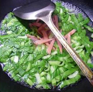 火腿肠青菜蛋花汤的做法步骤：7