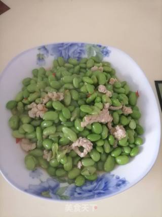肉末炒青豆的做法步骤：6