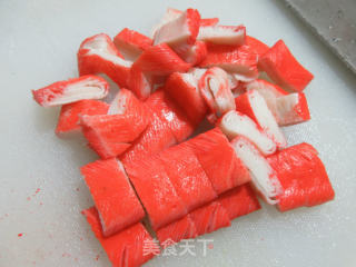 蟹肉棒蒸豆腐的做法步骤：3