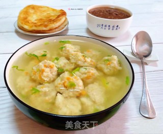 莲藕肉丸汤#汤羹#的做法步骤：13