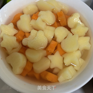 咖喱牛肉炒土豆萝卜的做法步骤：4