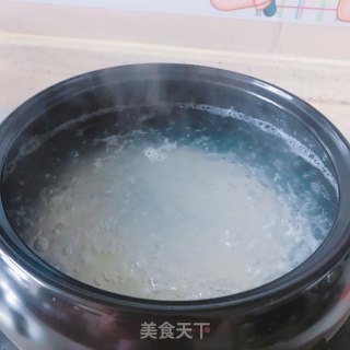 青菜瘦肉粥的做法步骤：6