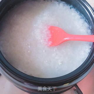 青菜瘦肉粥的做法步骤：7