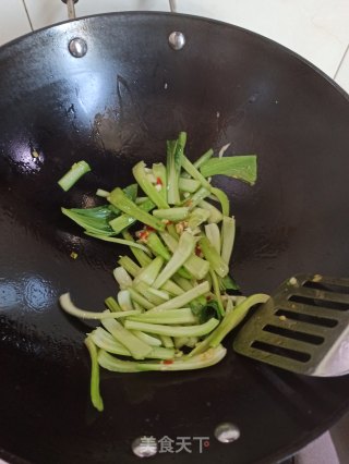 肉末油菜的做法步骤：6