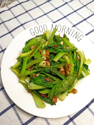 肉末油菜的做法步骤：10