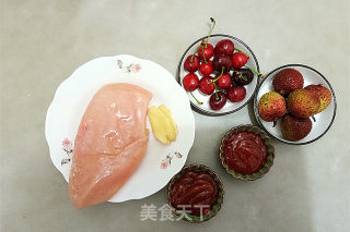 果味鸡丁的做法步骤：1