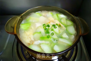 丝瓜豆腐汤的做法步骤：10