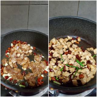 辣炒鸡胸肉丁的做法步骤：5