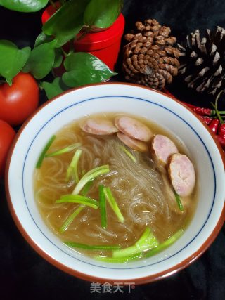 香肠红薯粉的做法步骤：5