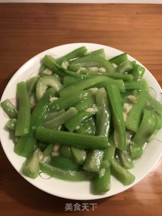 蒜香丝瓜的做法步骤：9