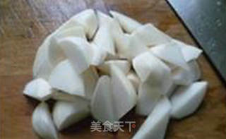 大蒜腐竹炒萝卜的做法步骤：5