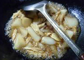 大蒜腐竹炒萝卜的做法步骤：7