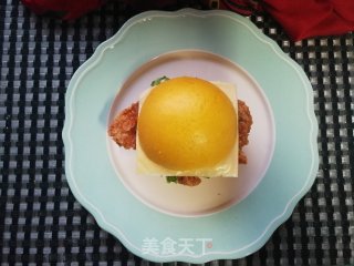 鸡排芝士中式汉堡的做法步骤：11