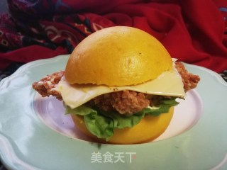 鸡排芝士中式汉堡的做法步骤：13