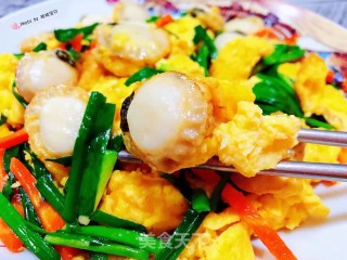 扇贝炒鸡蛋#快手小炒#的做法步骤：13