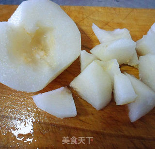 蜂蜜雪莲果拌梨的做法步骤：3