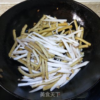 素炒三丝的做法步骤：6