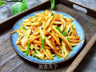 素炒三丝的做法步骤：12