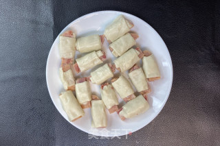 酥皮火腿猪肉卷的做法步骤：5