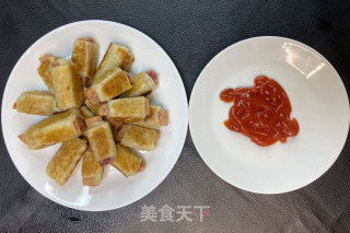 酥皮火腿猪肉卷的做法步骤：7