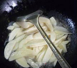 清炒豆苗茭白的做法步骤：5