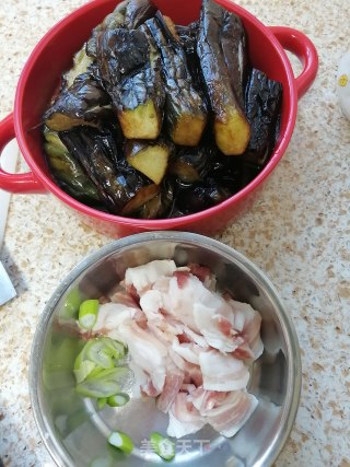 五花肉烧茄子的做法步骤：5