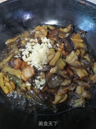 五花肉烧茄子的做法步骤：10