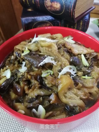 五花肉烧茄子的做法步骤：12