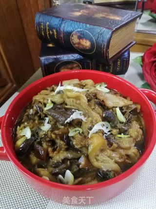 五花肉烧茄子的做法步骤：13