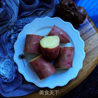 清蒸沙地薯的做法步骤：7