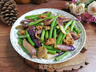 肉末茄子烧豆角的做法步骤：9