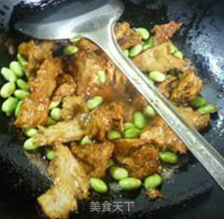 香菇毛豆烤麸的做法步骤：9
