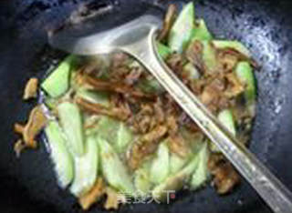 鸡棕菌炒丝瓜的做法步骤：6