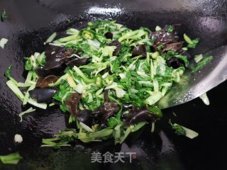小青菜炒黑木耳的做法步骤：4