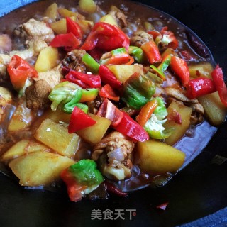香辣翅根炖土豆的做法步骤：14