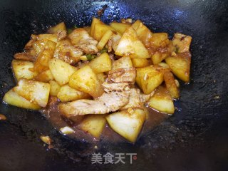 五花肉炖冬瓜片的做法步骤：6