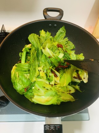 炝炒芥兰菜的做法步骤：4