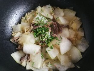 牛肉榨菜烧冬瓜的做法步骤：5