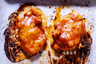酱香烤鸡腿肉????（烤箱版）烤鸡肉的做法步骤：8