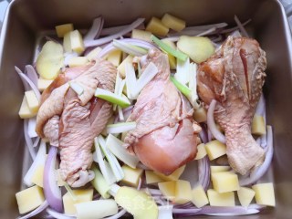 时蔬烤鸡腿的做法步骤：4